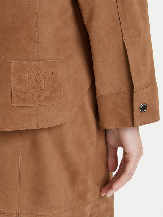 MAX&Co. MAX&Co. Шкіряна куртка Stallo 2526446011200 Коричневий Loose Fit