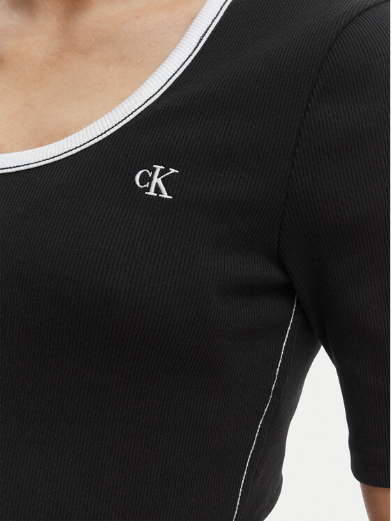 Calvin Klein Jeans Calvin Klein Jeans T-Shirt LV047F247G Μαύρο Slim Fit