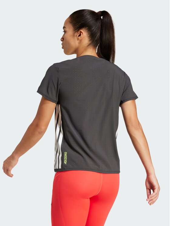 adidas adidas Koszulka techniczna Adizero Running Tee Czarny Slim Fit