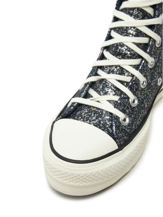 Converse Converse Tenisice Chuck Taylor All Star Lift Platform Glitter A09551C 401 Crna