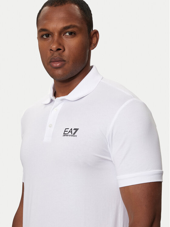 EA7 Emporio Armani EA7 Emporio Armani Polo 8NPF14 PJVQZ 1100 Biały Regular Fit