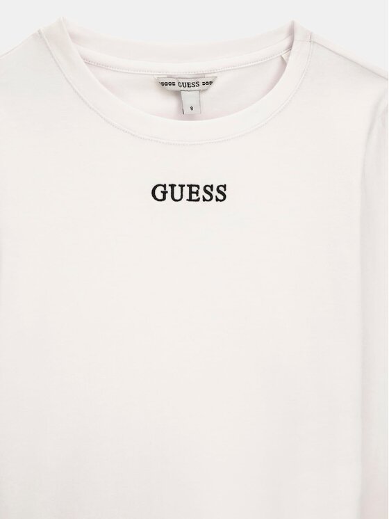 Guess Kids Guess Kids Každodenní šaty 183876 Bílá Classic Fit