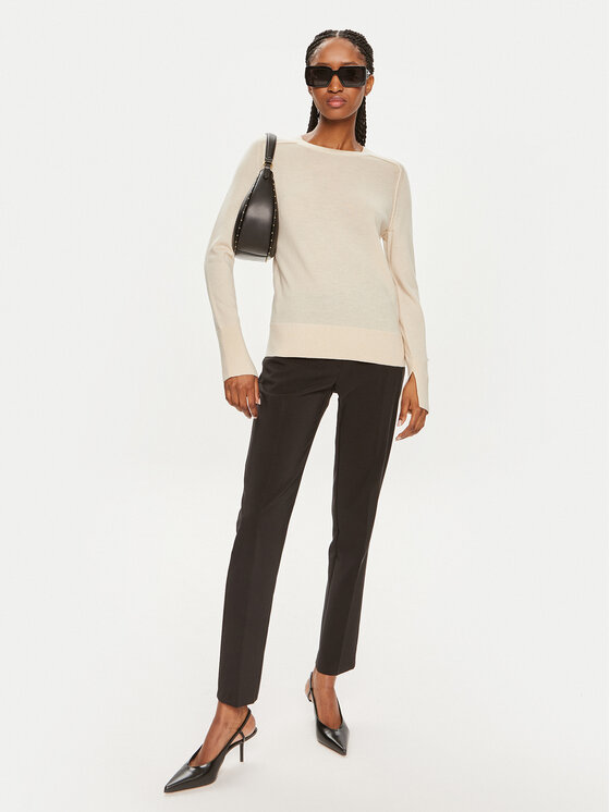 Calvin Klein Calvin Klein Sweter K20K207575 Beżowy Regular Fit
