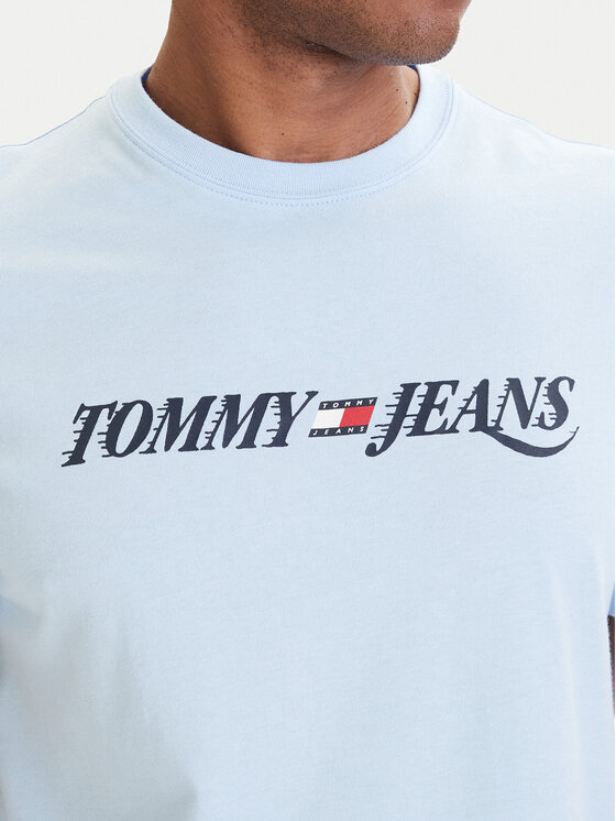 Tommy Jeans Tommy Jeans Póló DM0DM22548 Világoskék Regular Fit