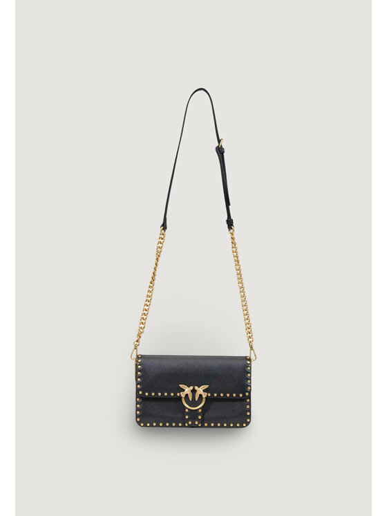 PINKO PINKO Borsetta LOVE ONE SLOUCHY CL STUDS SMAL Nero