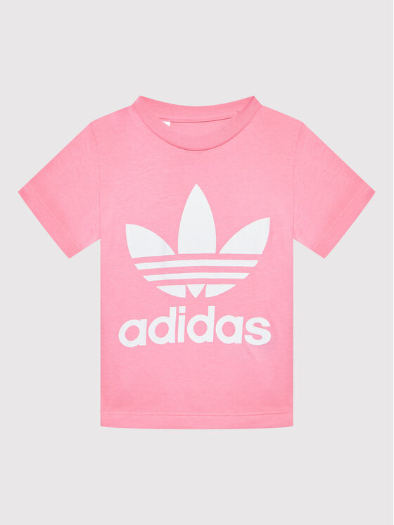 adidas Tričko Trefoil HK7502 Ružová Regular Fit