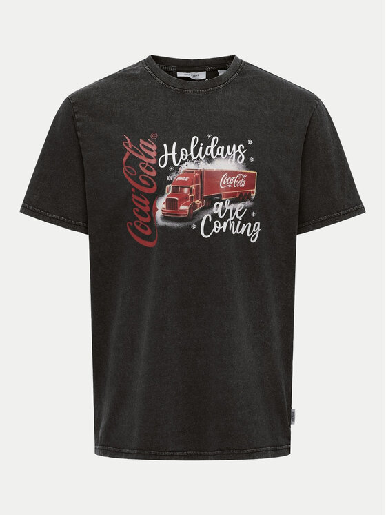 Only & Sons Only & Sons T-Shirt 22030844 Czarny Regular Fit