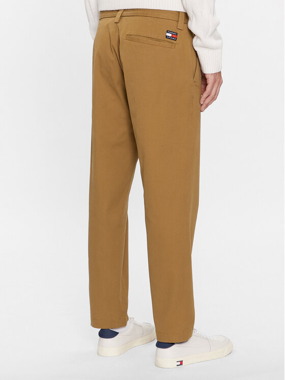 Tommy Jeans Tommy Jeans Chino hlače DM0DM17680 Rjava Tapered Fit