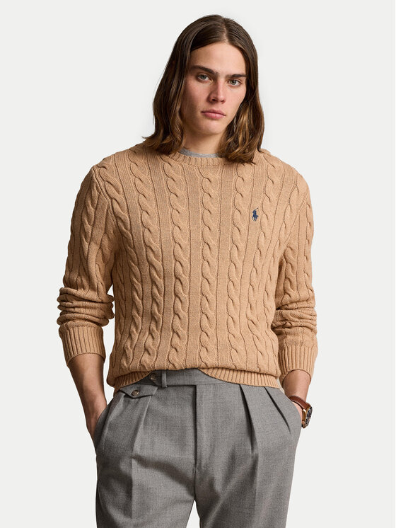 Polo Ralph Lauren Pulover 710775885014 Bež Regular Fit