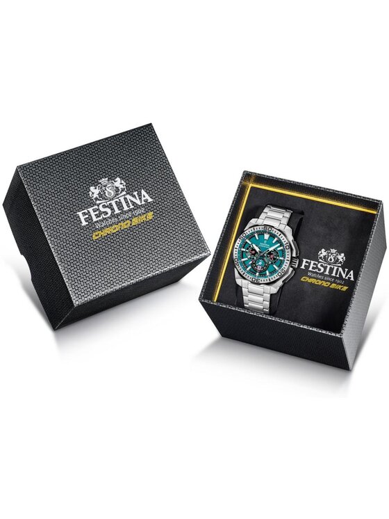 Festina Festina Zegarek F20724-6 Srebrny