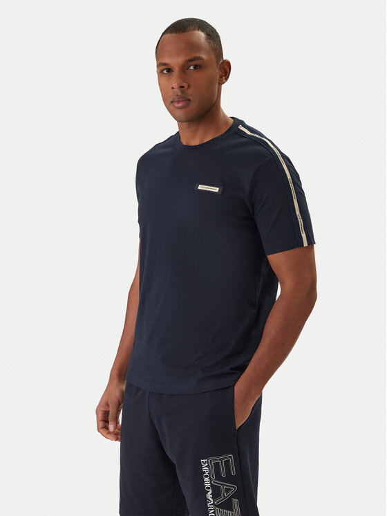 EA7 Emporio Armani EA7 Emporio Armani Tričko 7M001476 AF10375 Modrá Regular Fit