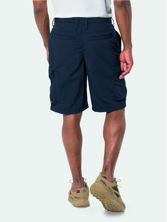 Jack Wolfskin Jack Wolfskin Bavlnené šortky Kalahari 1508381 Tmavomodrá Regular Fit
