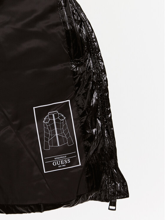 Guess Guess Μπουφάν χειμωνιάτικο W3BL25 WFR90 Μαύρο Regular Fit
