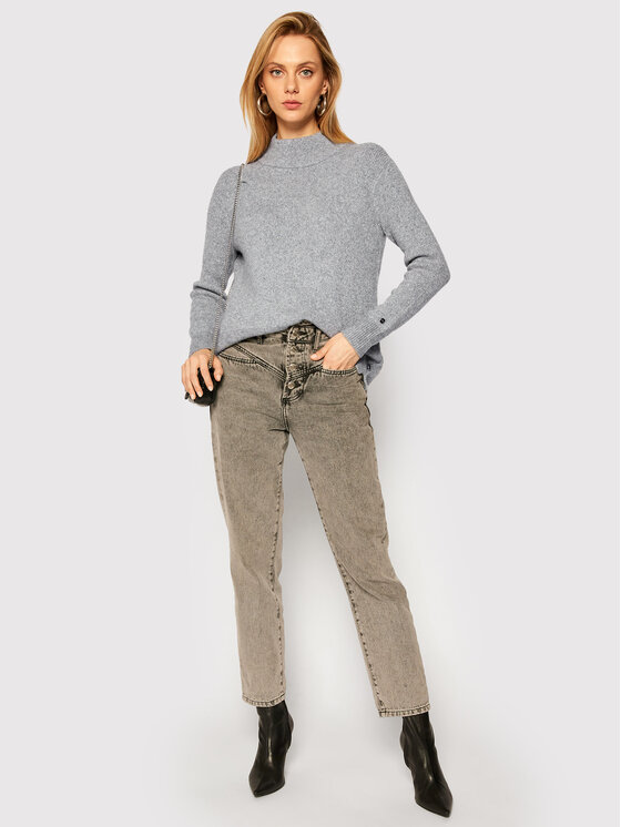 Calvin Klein Calvin Klein Golfas Lurex K20K202252 Pilka Regular Fit