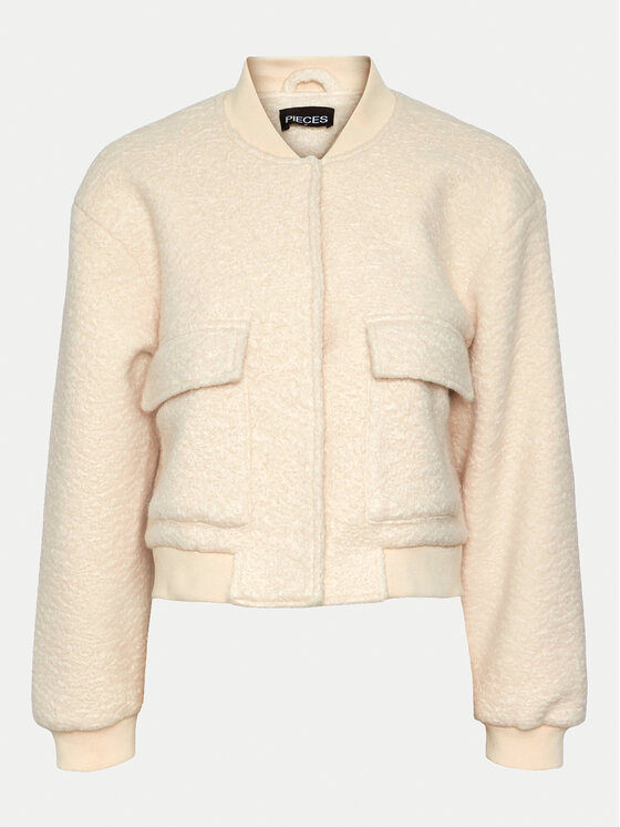 Pieces Pieces Bomber-jakk Fully 17152505 Kreemjas Regular Fit