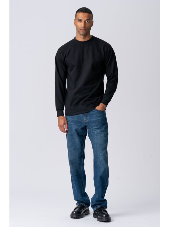 TeeShoppen TeeShoppen Sweter 'Basic Collection' Czarny Regular Fit