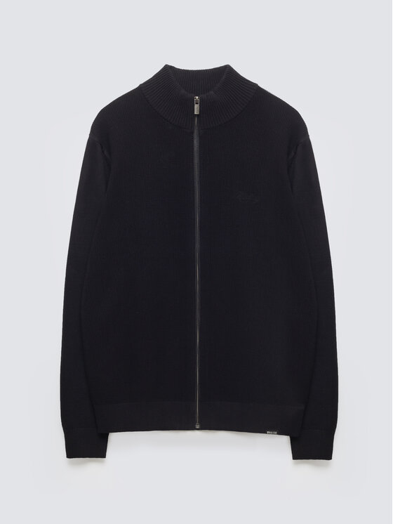 BIG STAR BIG STAR Sweter ANTON Czarny Basic Fit