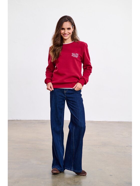 NAOKO NAOKO Bluza Jingle Ladies Czerwony Reglan Fit