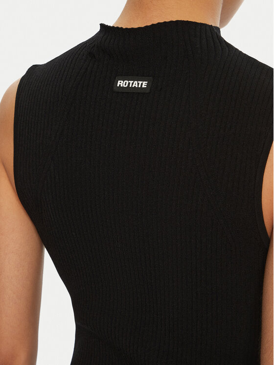 ROTATE ROTATE Φόρεμα κοκτέιλ 113620 Μαύρο Slim Fit