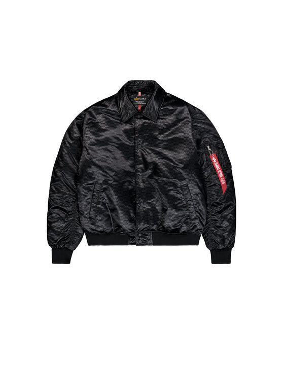 Alpha Industries Alpha Industries Kurtka bomber Coach Logo Bomber Jacket Czarny Regular Fit