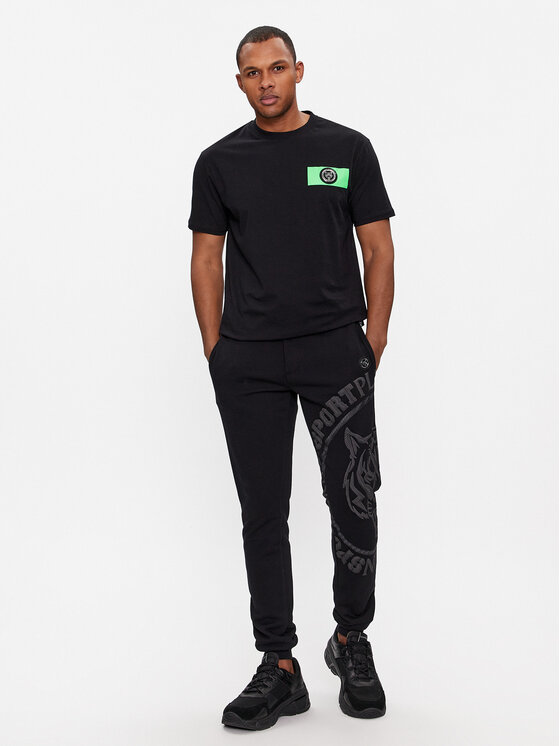 Plein Sport Plein Sport T-shirt SADC MTK6907 SJY001N Nero Regular Fit