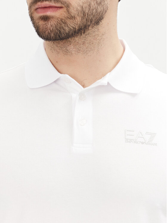 EA7 Emporio Armani EA7 Emporio Armani Polokošile 8NPF14 PJVQZ 0100 Bílá Regular Fit