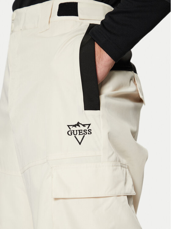 Guess Guess Skijaške hlače M4PB59 WH0K0 Écru Regular Fit