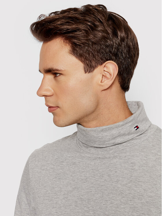 Tommy Hilfiger Tommy Hilfiger Golf Roll Neck MW0MW21009 Szary Regular Fit