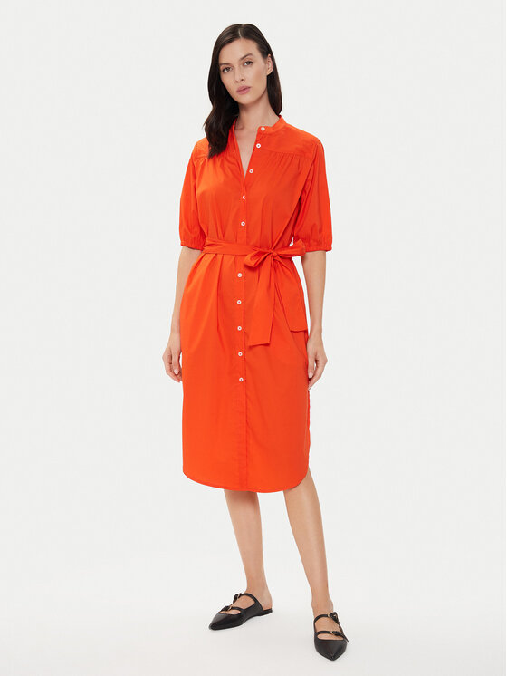 United Colors Of Benetton Rochie tip cămașă 44KXDV07L Roșu Regular Fit