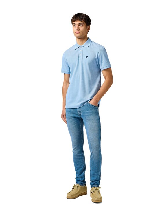 Wrangler Wrangler Polo 112362833 Niebieski Regular Fit