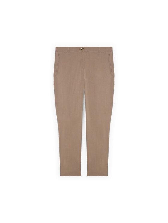Fiorella Rubino Fiorella Rubino Pantaloni di tessuto P031L002379N012 Crema Regular Fit