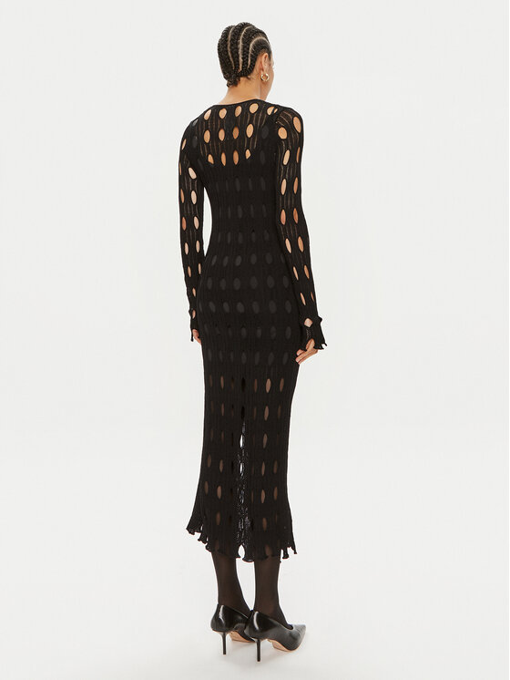 PINKO Pinko Трикотажна сукня Ring 103470 A1UN Чорний Slim Fit