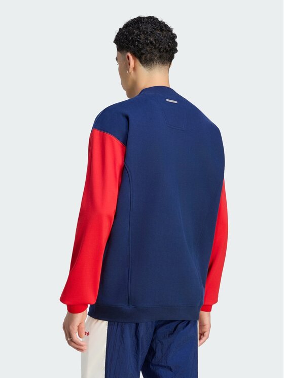 adidas adidas Bluza techniczna 172270 Granatowy Loose Fit