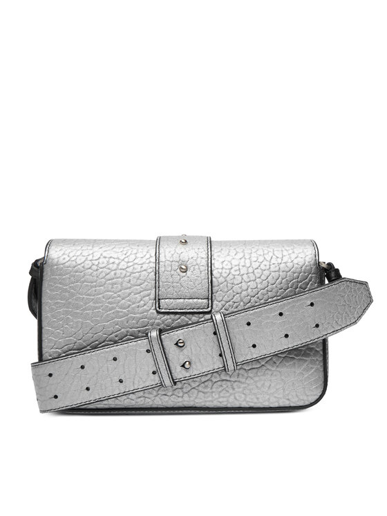 PINKO PINKO Käekott Love One Mini Slouchy Fl AI 25-26 PLTT 104340 A2JT Hõbedane
