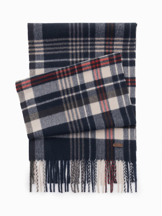 Ombre Ombre Szalik OM-ACSF-0113 Granatowy