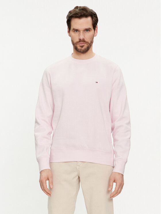 Tommy Hilfiger Tommy Hilfiger Felpa Flag Logo MW0MW32735 Rosa Regular Fit