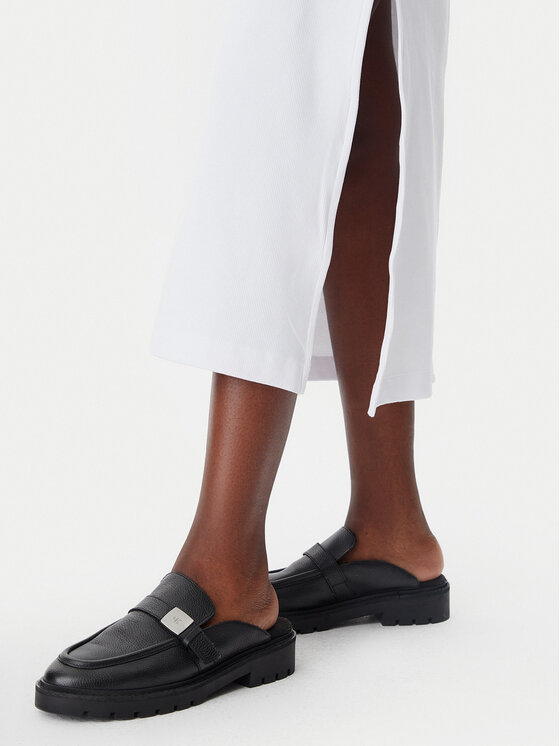 Calvin Klein Jeans Calvin Klein Jeans Každodenní šaty Monologo J20J225543 Bílá Regular Fit
