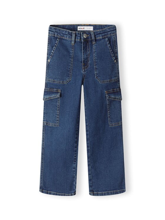 Jeansy MINOTI, Rozmiar 98/104, Niebieskie, 20jean44