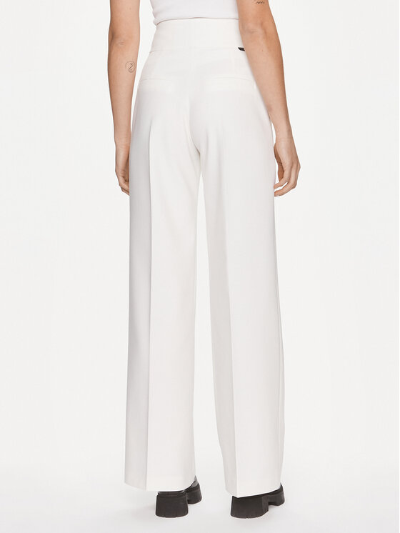 HUGO Hugo Pantaloni di tessuto Himia 50513960 Bianco Regular Fit
