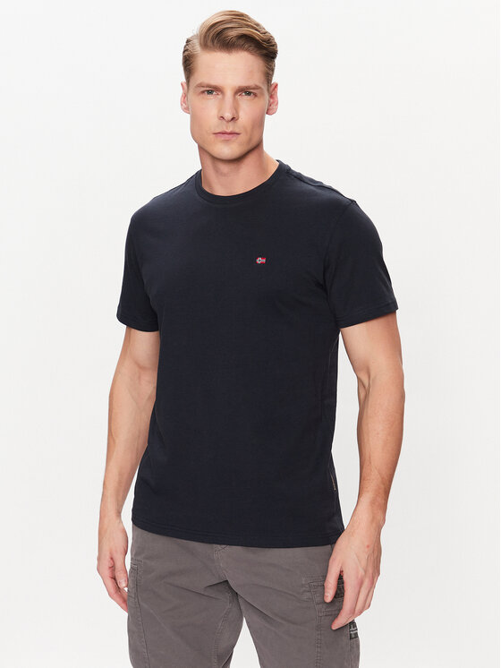 Napapijri Napapijri T-Shirt Salis NP0A4H8D Tmavomodrá Regular Fit