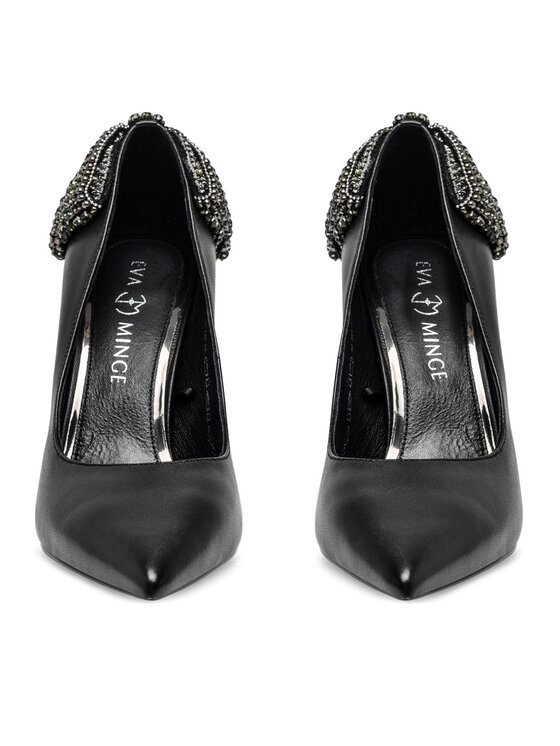 Eva Minge Eva Minge Pantofi cu toc subțire OLIVIA-SLT3396-138 Negru