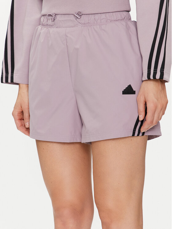 Női Sport rövidnadrág adidas, Méret: M, Lila, Future Icons 3-Stripes IS3615