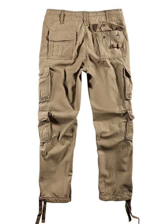 Brandit Brandit Spodnie cargo 1016.3.5XL Brązowy Slim Fit