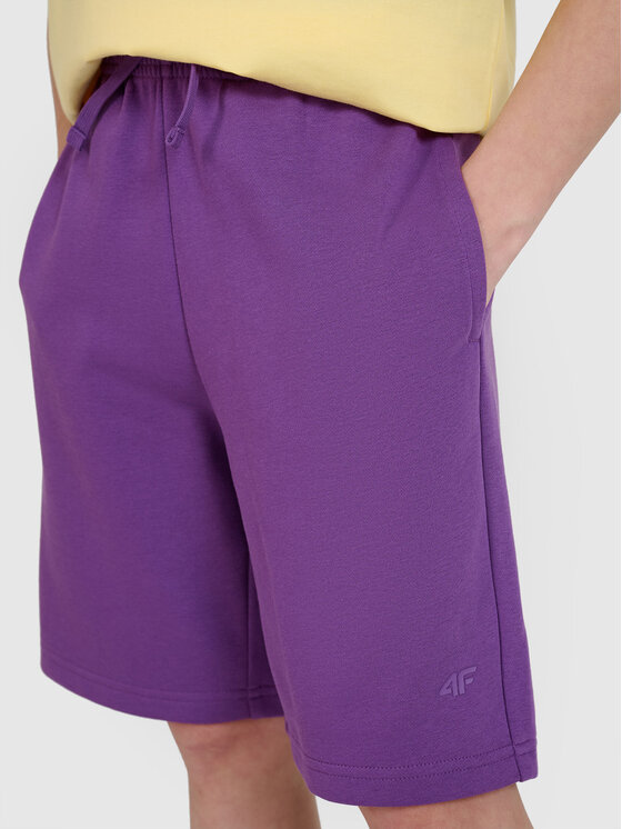 4F 4F Szorty sportowe TSHOM685 Fioletowy Oversize