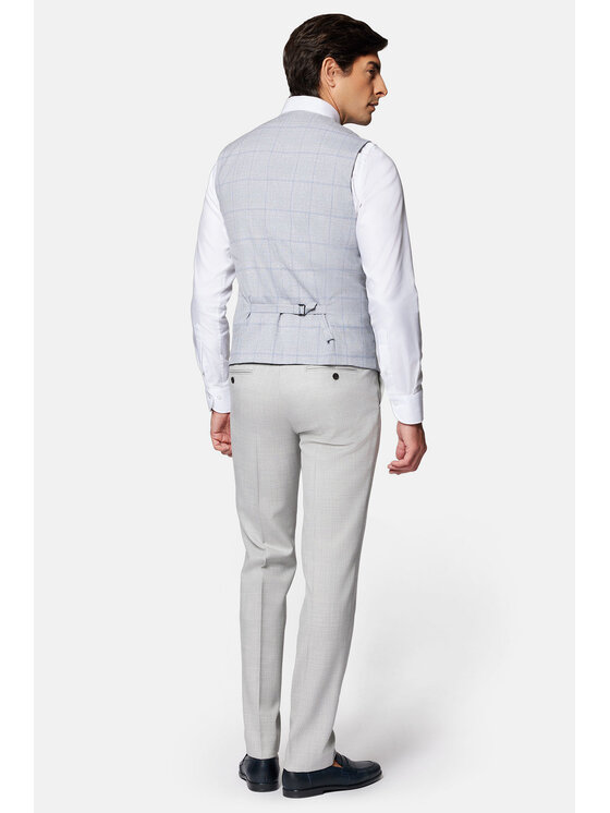 Lancerto Lancerto Kamizelka Cayton KA131124000008 Szary Slim Fit