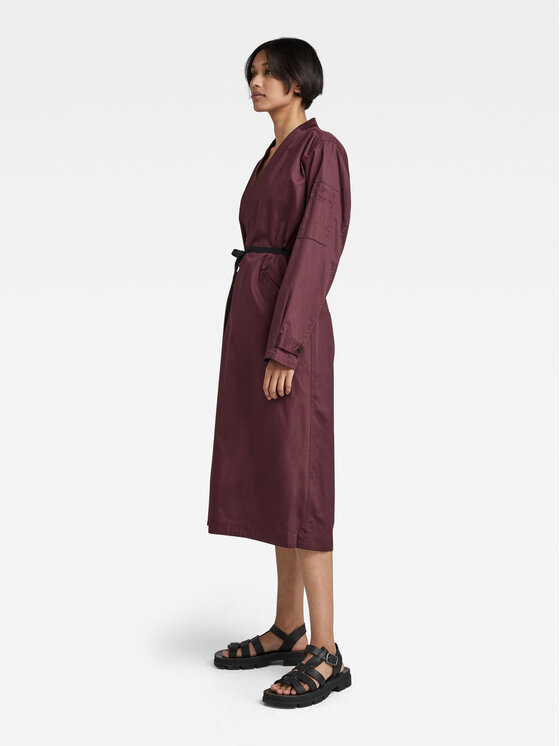 G-Star Raw G-Star Raw Rochie de zi D22159-D197-D303 Vișiniu Regular Fit