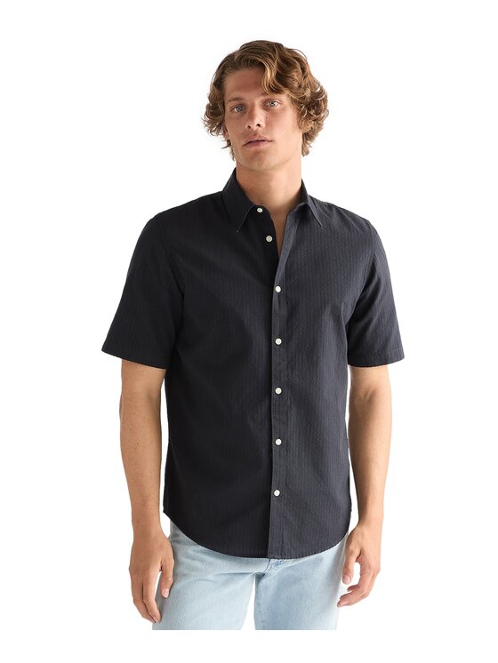 Wrangler Wrangler Koszula SS SHIRT Granatowy Regular Fit