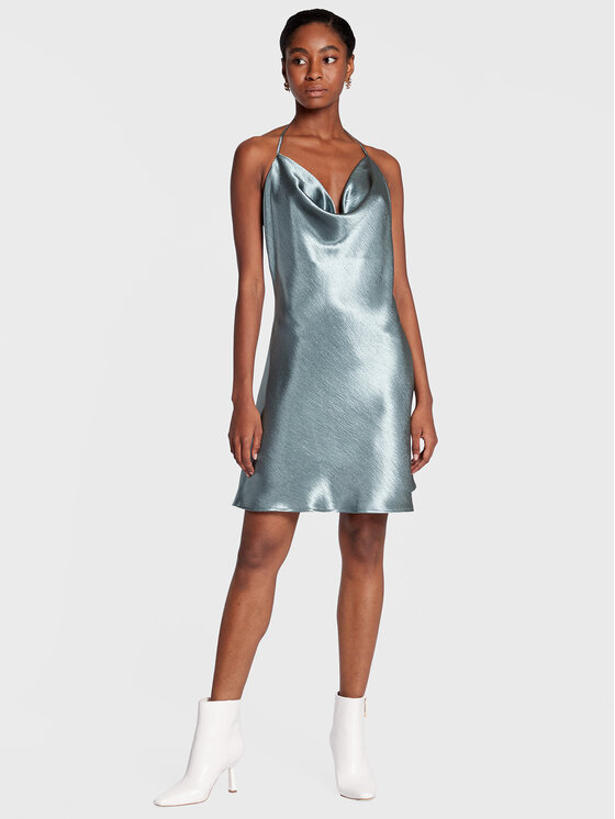 Guess Guess Kokteiļkleita Taryn W2BK99 WECV2 Zaļš Regular Fit
