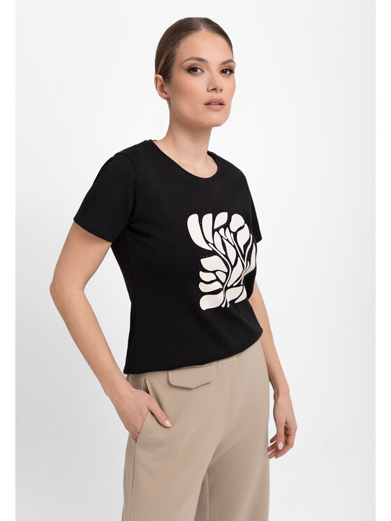 Volcano Volcano T-Shirt T-MYKONOS Czarny Regular Fit