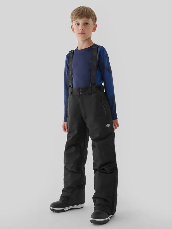 4F 4F Pantaloni da sci 4FJWAW24TFTRM656-20S Nero Regular Fit